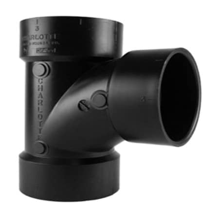 Charlotte Pipe And Foundry 2 HxHxH San Tee ABS 00400  0800HA